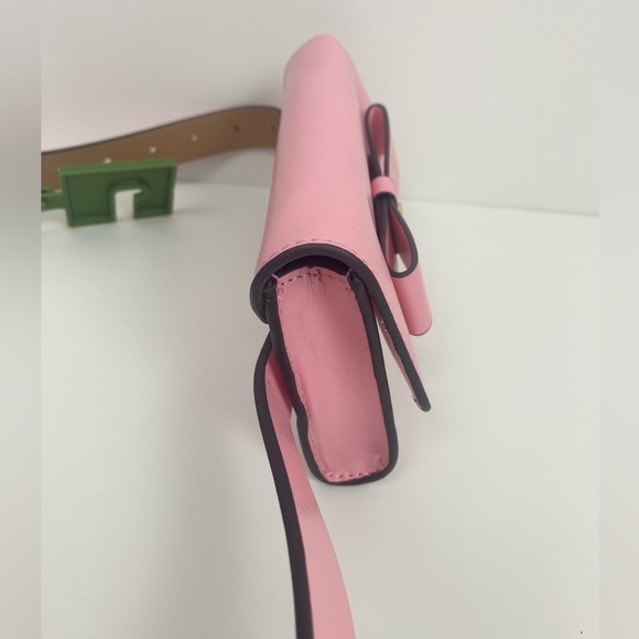 Kate Spade Bow Belt Bag Pink Leather Women's Size L/XL - Picture 6 of 13